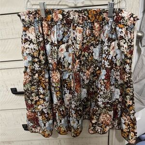 Floral Print Skirt